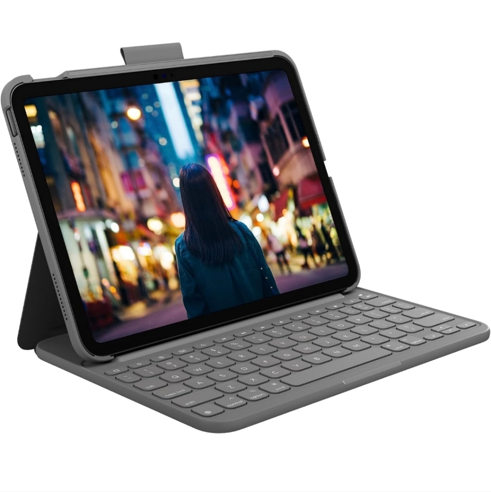 Logitech Slim Folio Keyboard Case for Apple iPad 1st, 2nd, & 3rd Gen Black